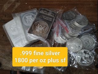 .999 fine silvers round & bar