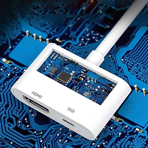 [Apple MFi Certified] Lightning to HDMI Digital AV Adapter,1080P Video &  Audio Sync Screen Converter AV Adapter with Charging Port for iPhone14 13  12