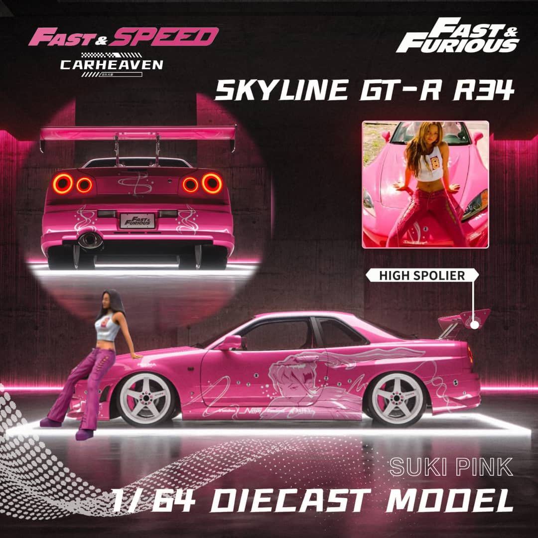 預訂pre-order**** Fast Speed FS 1:64合金模型Nissan Skyline GTR R34 