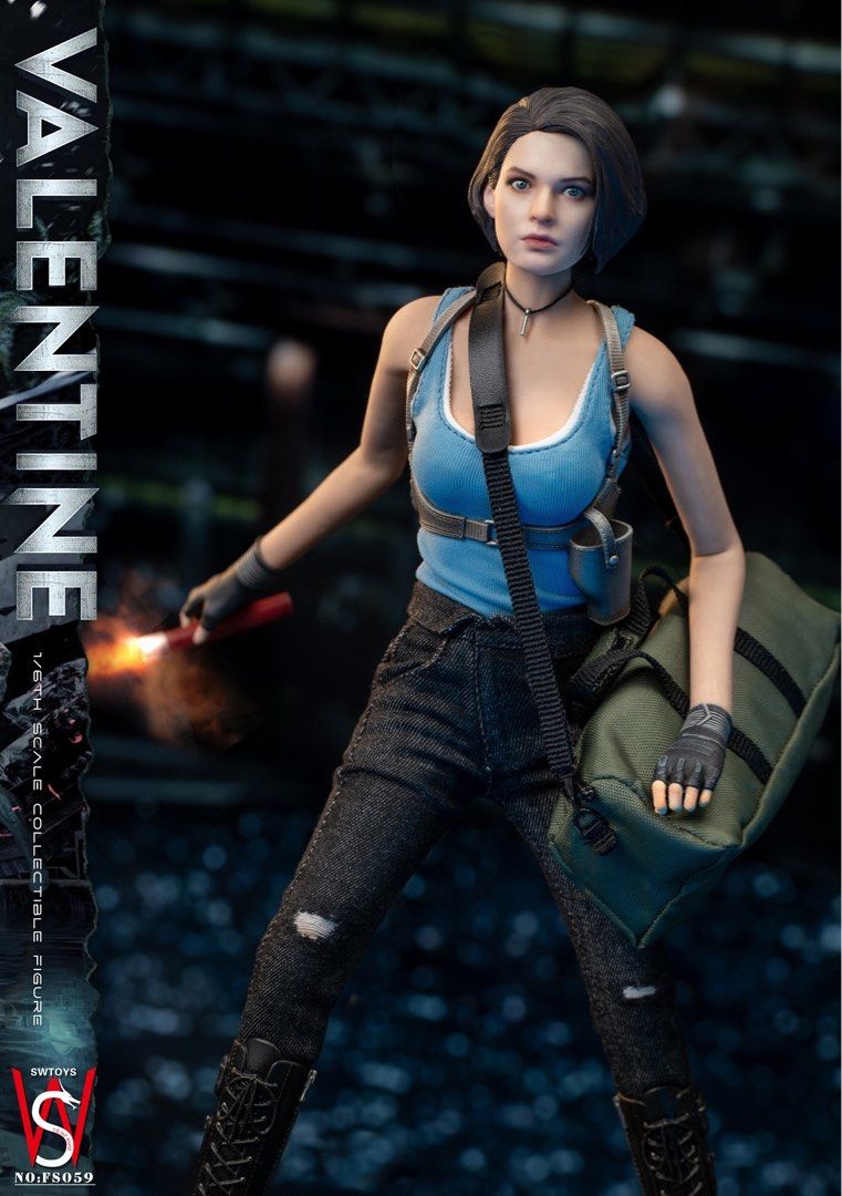 預訂] SWToys 1/6 Jill Valentine Resident Evil 生化危機FS059 可動人