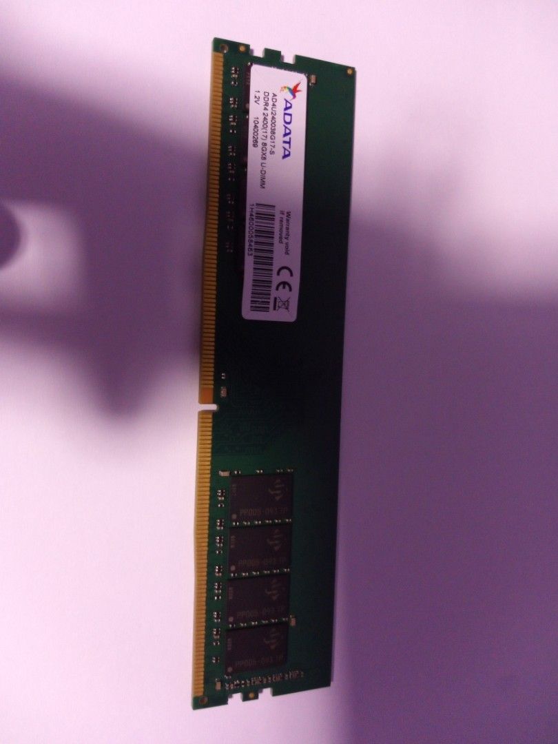 Adata DDR4 8GB RAM U DIMM Computers Tech Parts Accessories