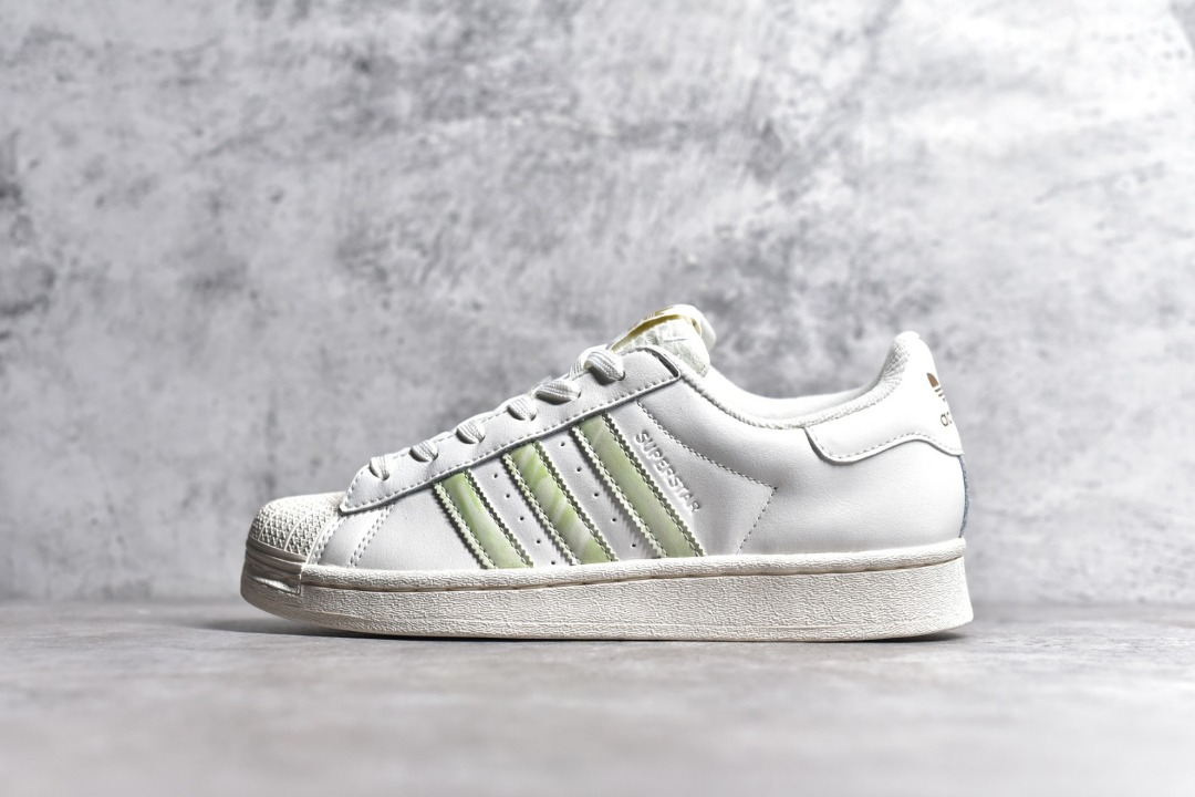 Adidas Originals Superstar Light Green White shoes