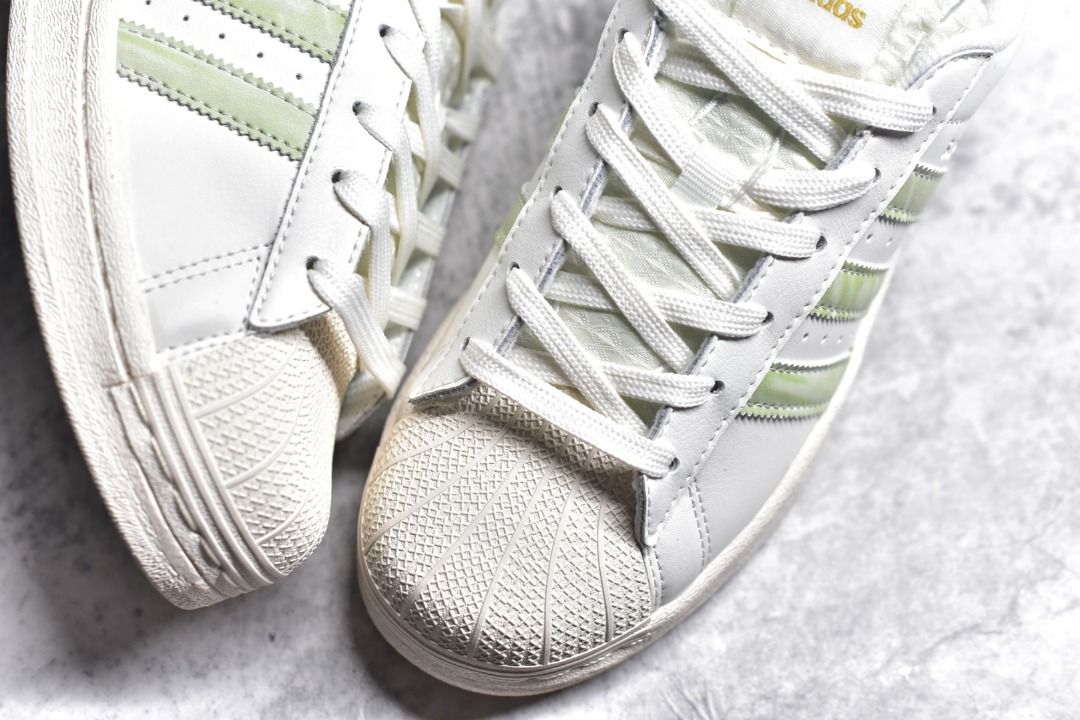 Adidas superstar green online back