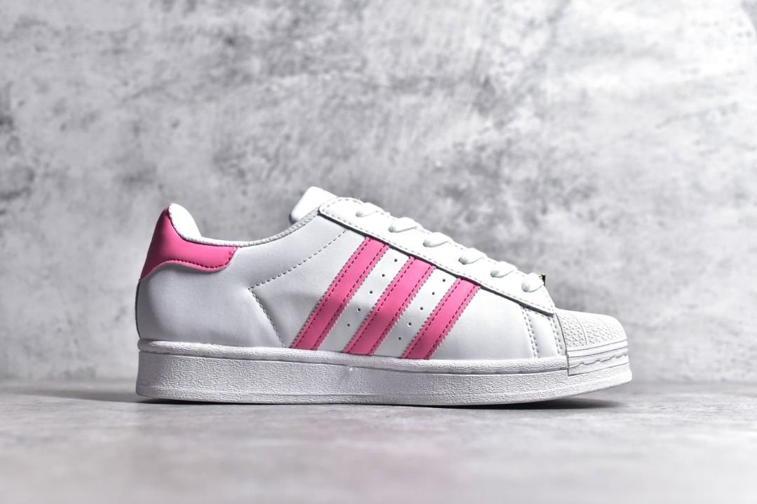 Adidas Originals Superstar White pink shoes