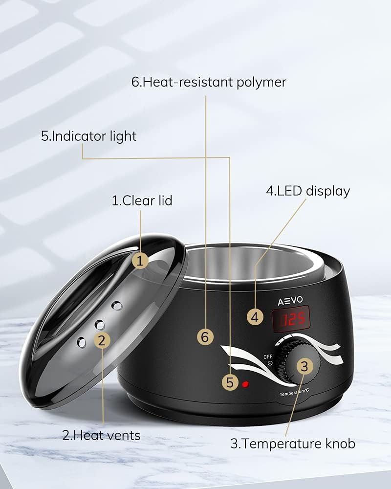 Electric sales waxing kit