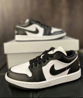 + affordable "air jordan 1 low black and white" For Sale