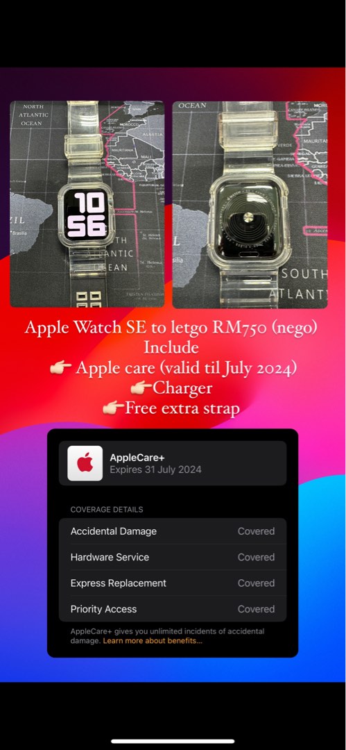 Applecare hotsell watch se