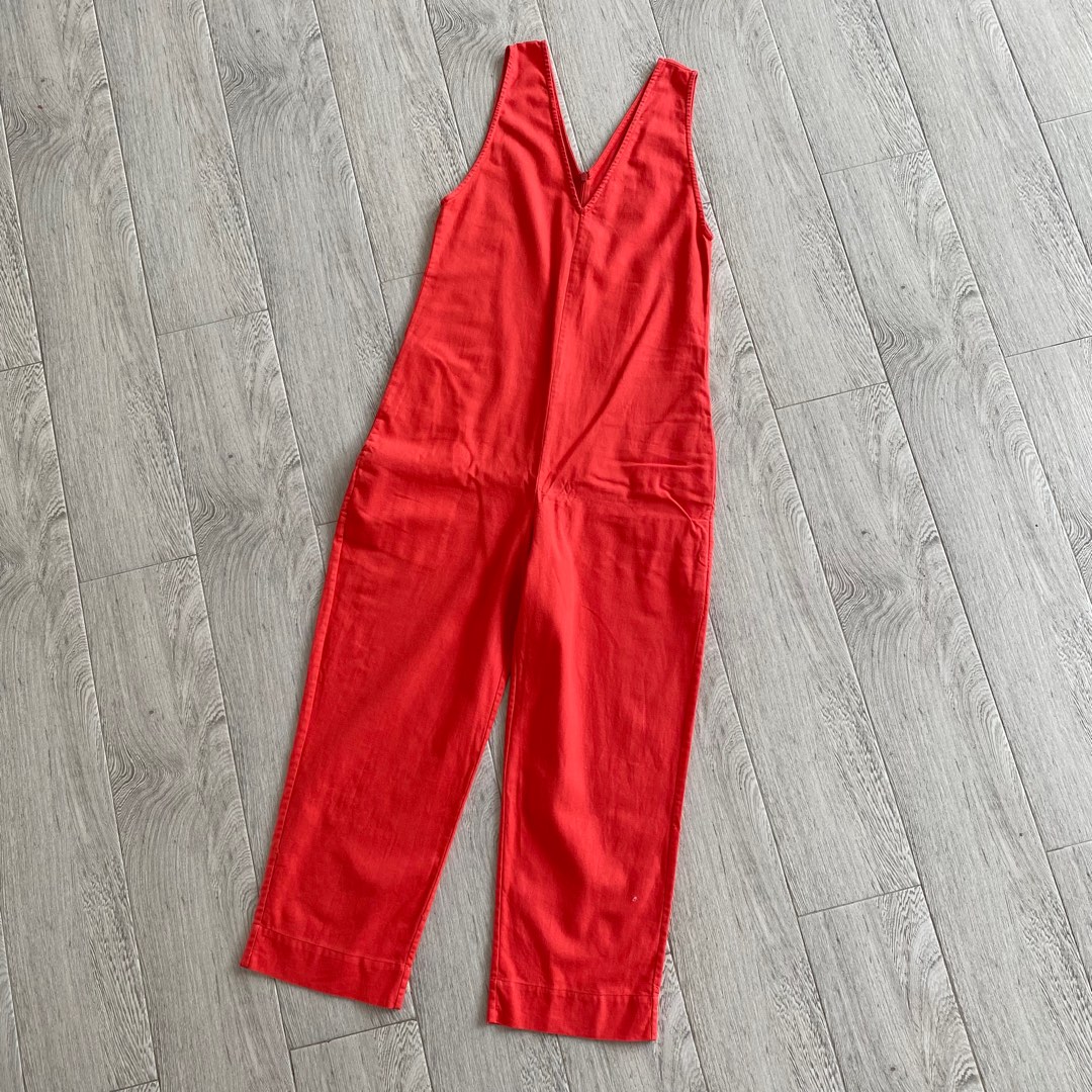 Araw the Line Painter Jumpsuit in Watermelon, Women's Fashion, Dresses & Sets, Jumpsuits on