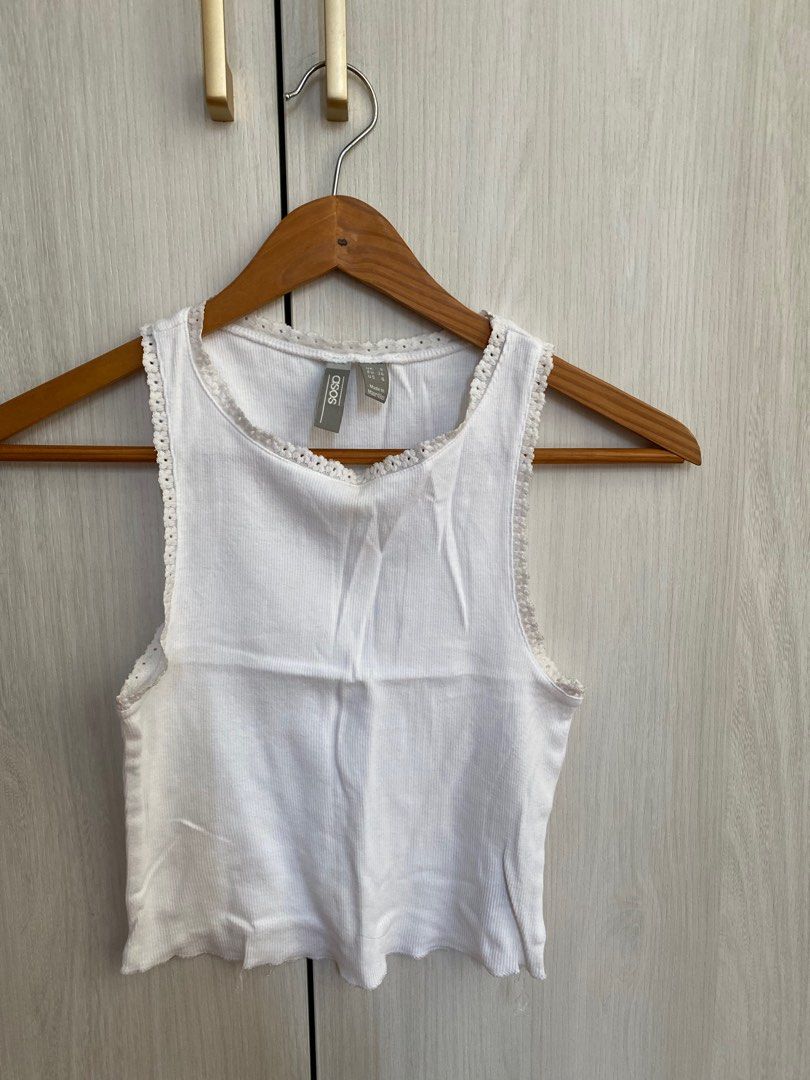 Racer back white vest hot sale