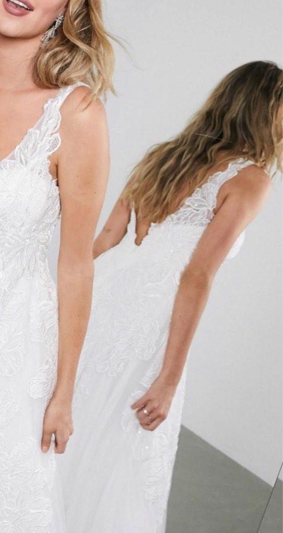 Asos Wedding Edition - Celia beaded floral embroidered, Women's Fashion,  Dresses & Sets, Evening dresses & gowns on Carousell