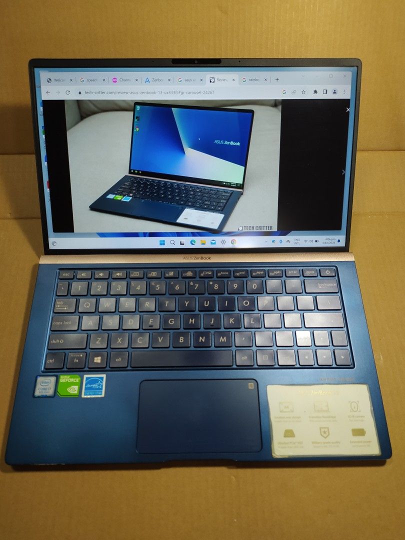 ASUS UX333F, 13", i7, 16GB RAM, 1TB SDD, Win 11, Computers & Tech ...