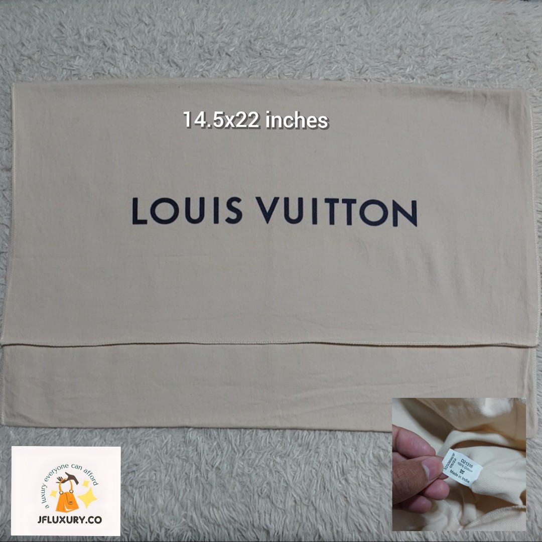 Authentic Louis Vuitton dust bag 14.5x22 inches, Luxury, Bags & Wallets on  Carousell