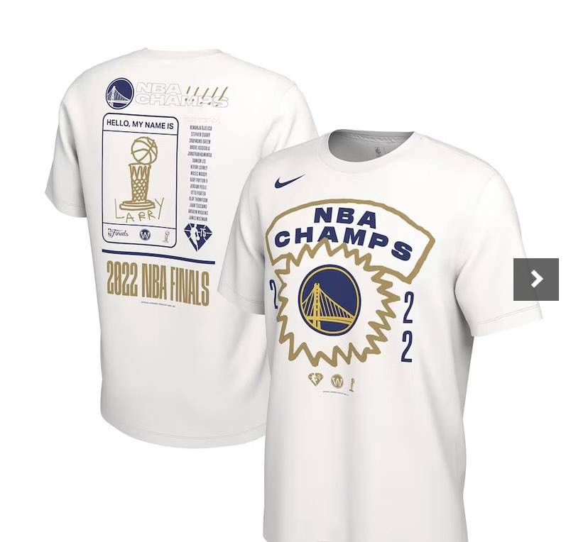 Men's Nike Royal Golden State Warriors 2022 NBA Finals Spirit T-Shirt