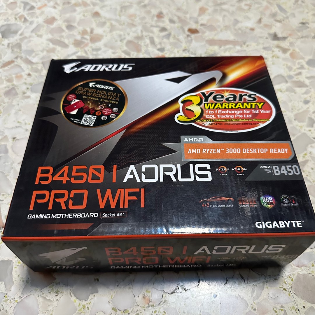 B450 I Aorus Pro WiFi AM4 ITX Motherboard Gigabyte AMD Ryzen