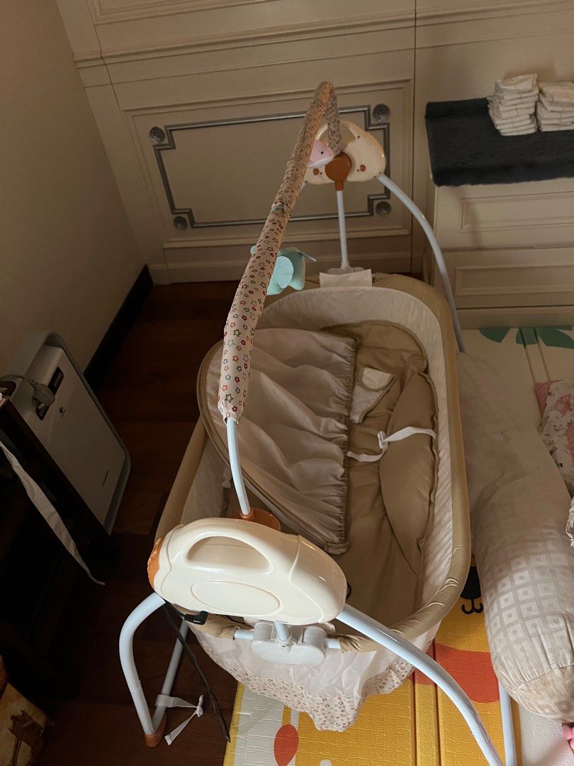 Baby Auto Swing Bed Music Baby Cot Automatic Baby Cradle Electric