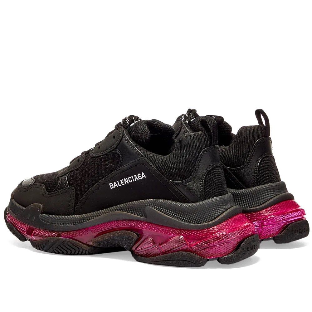 Balenciaga trainers store black and pink
