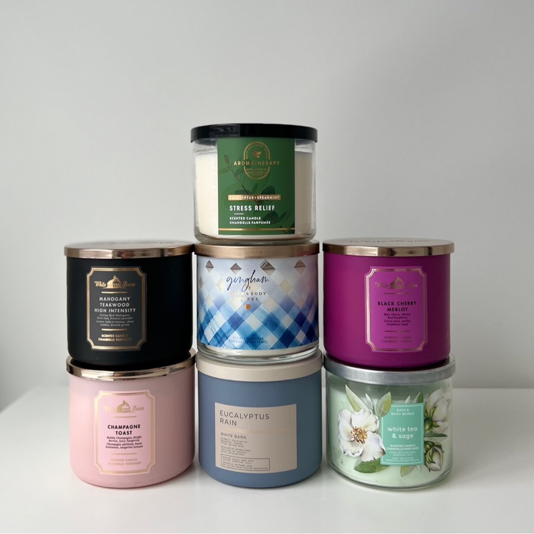 Bath and Body Works Threewick Candles, Furniture & Home Living, Home