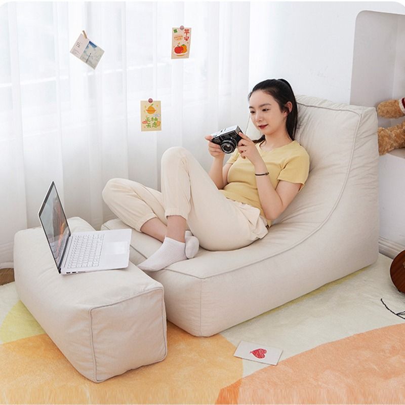 Bean Bag Single Lazy Sofa Cream/Light Grey/Dark Grey Lazy Chair