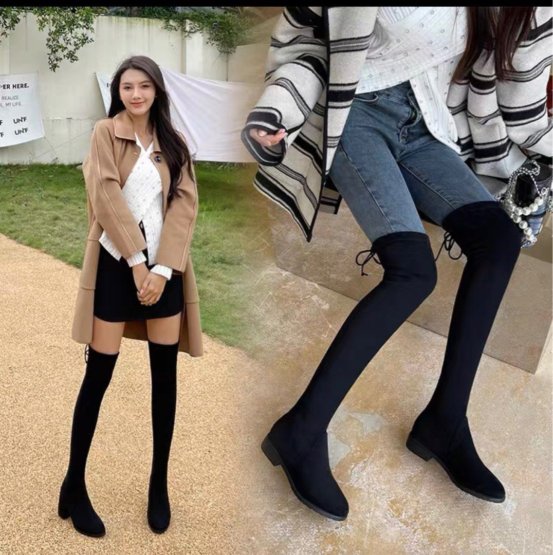Girl knee boots store