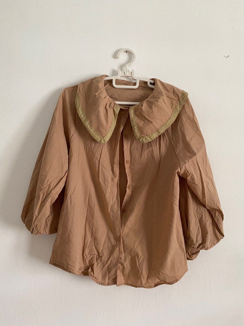 Fancy collar blouse hot sale