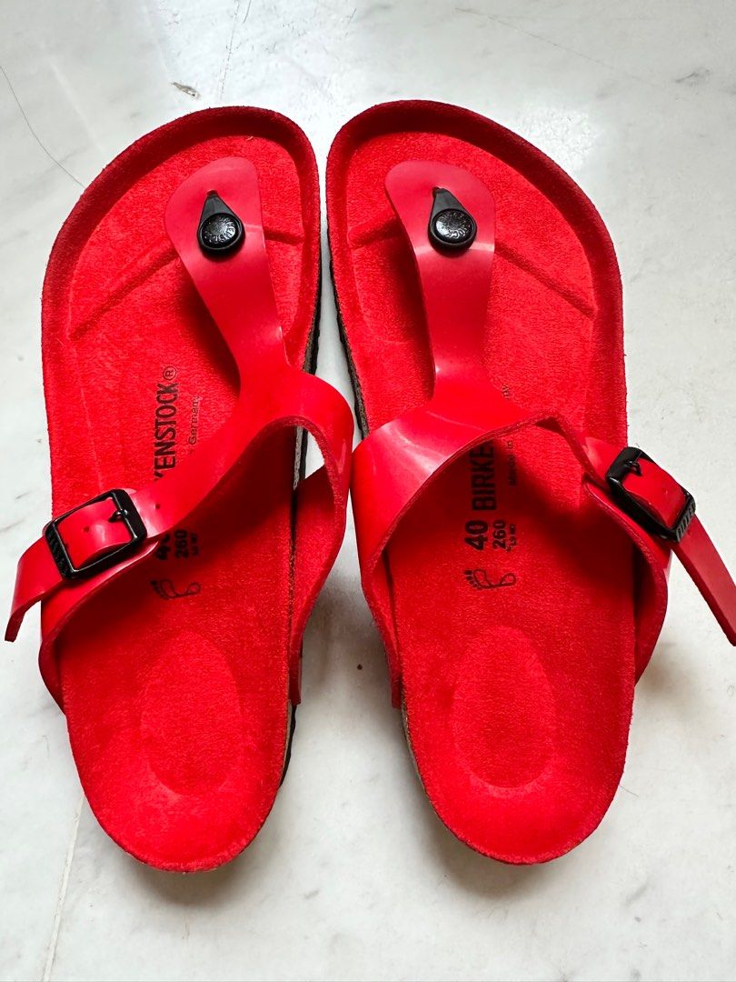 Red birkenstock hotsell men