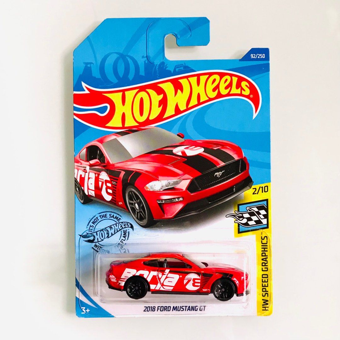 BNIB Hot Wheels 2018 Ford Mustang GT Borla Red 92 250 HW Speed