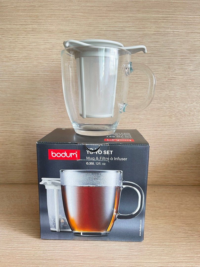 Yo-Yo tea cup with strainer from Bodum 