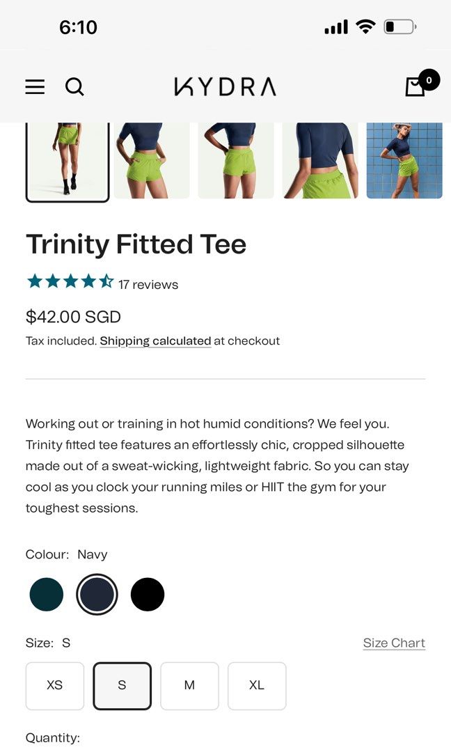 Kydra trinity fitted tee