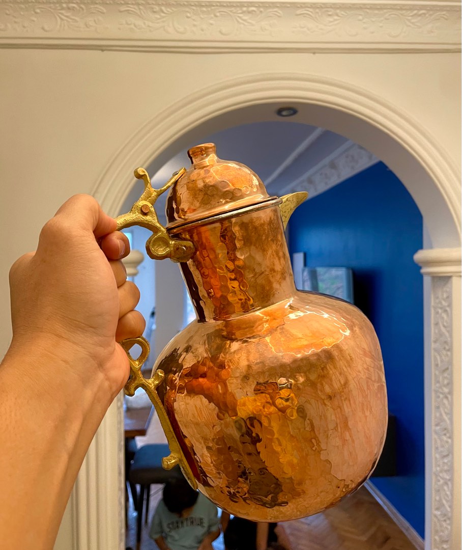 Brass Teapot from Turkey (New), Furniture & Home Living, Home Decor