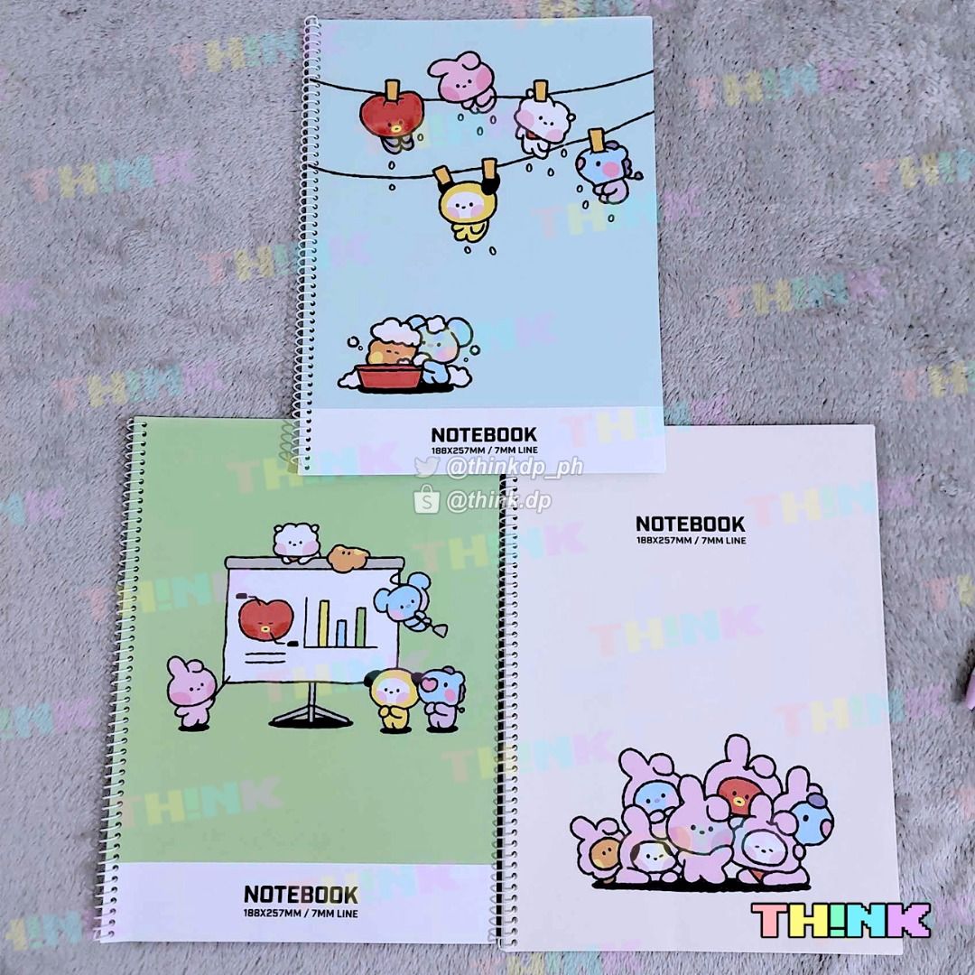 BT21 Minini Notebook ( bts on hand ), Hobbies & Toys, Stationary ...