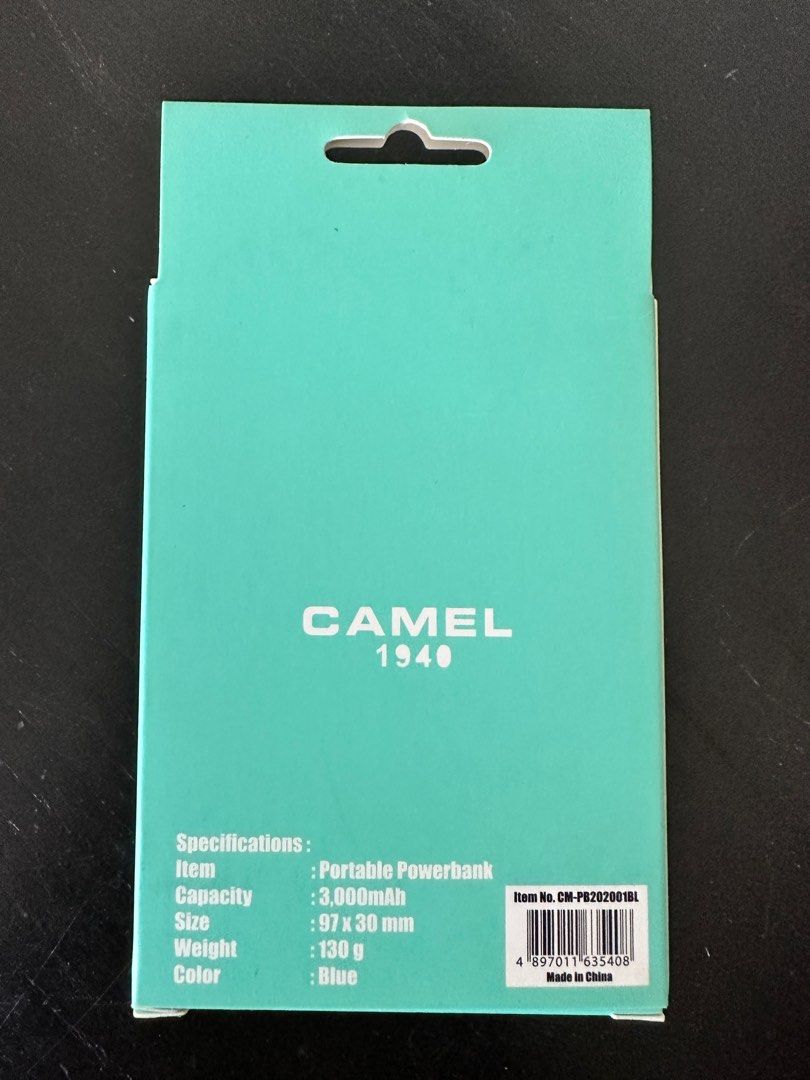 Camel power bank 3000mAh, 手提電話, 電話及其他裝置配件, 充電器及電線 - Carousell