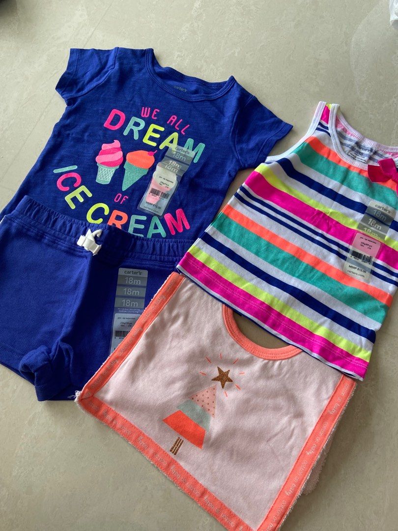 Carter Girls T shirts shorts Babies Kids Babies Kids