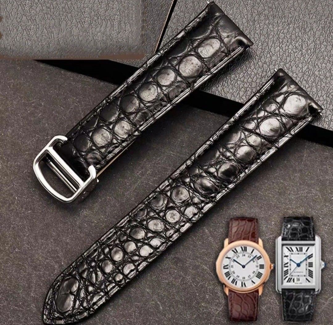Cartier tank solo leather strap clearance replacement