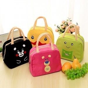Cartoon Yellow Duck Lunch Box Portable Insulated Thermal Lunch Bag Kids  Waterproof Canvas Handbag Food Bags for Women