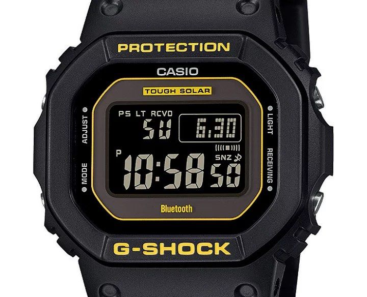 CASIO G-SHOCK DIGITAL 5600 SERIES Caution Yellow 手錶GW-B5600CY