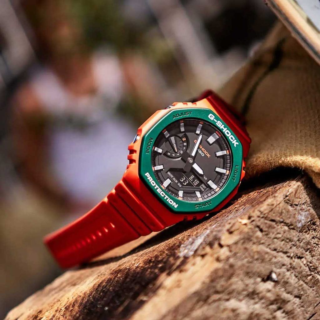 G shock green and orange outlet