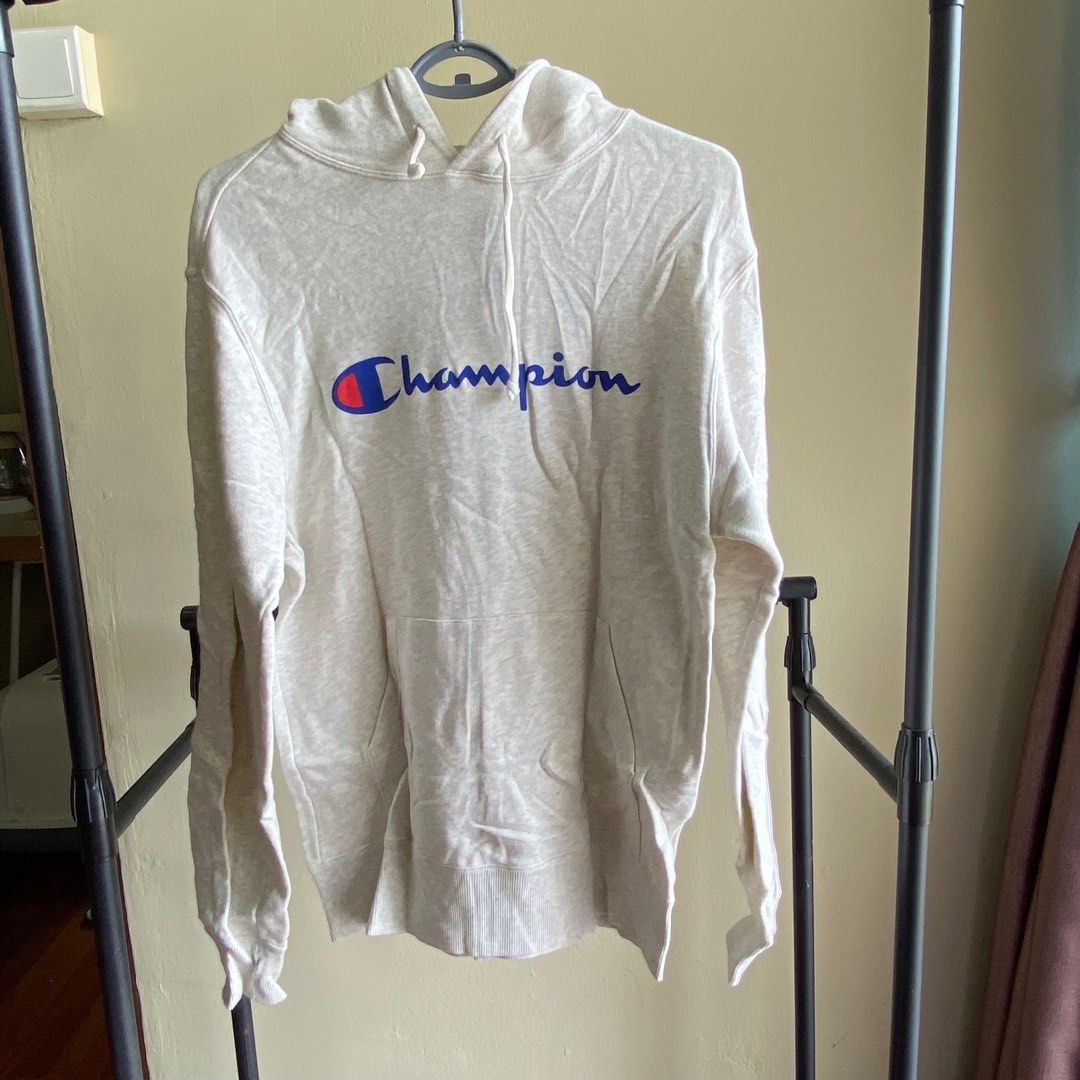 Men's champion white hoodie best sale