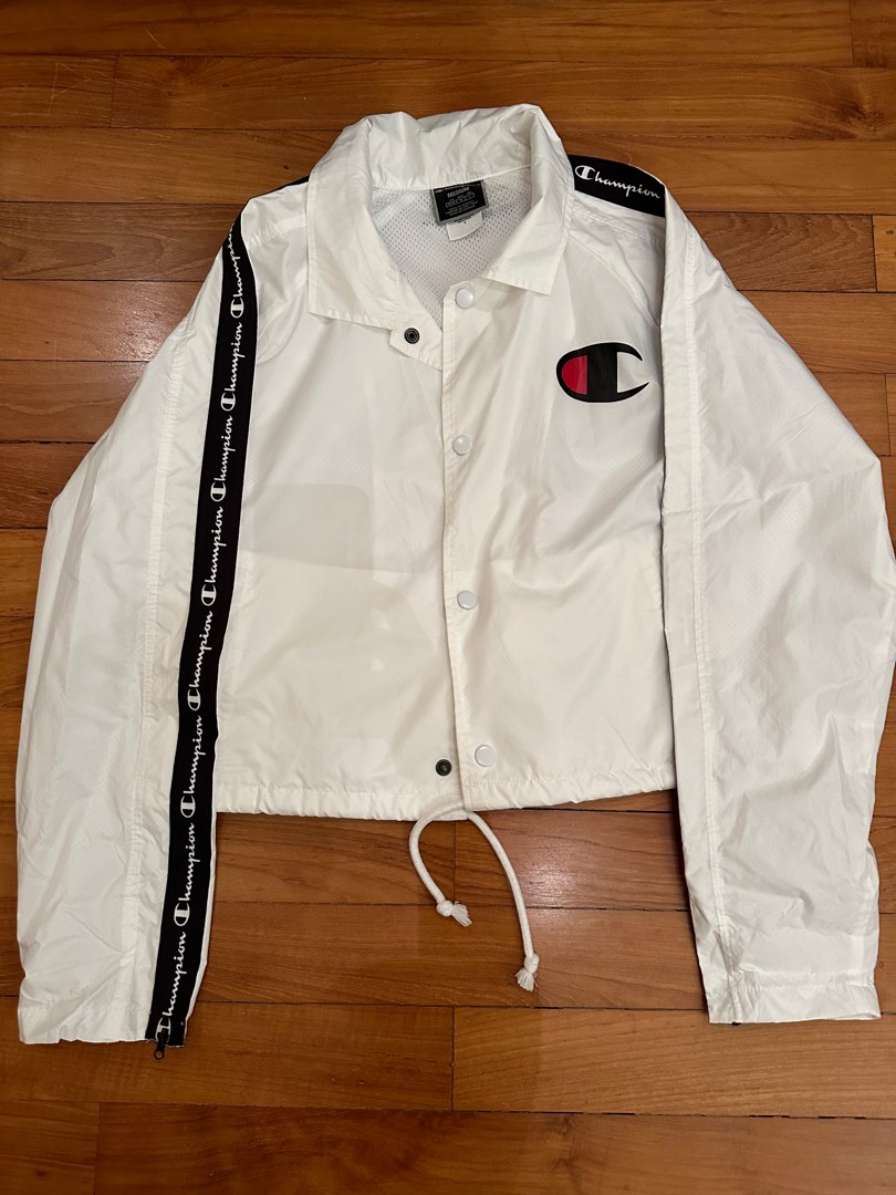 White champion hotsell windbreaker