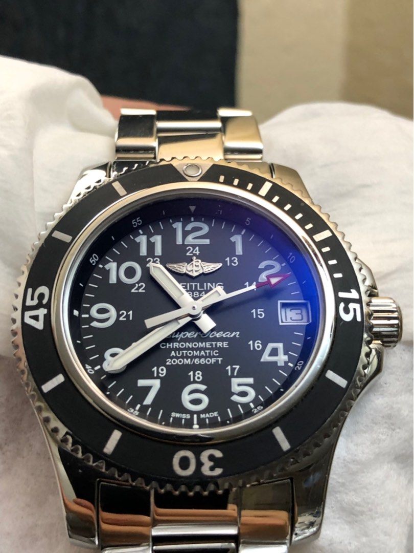 Breitling superocean shop 36 black