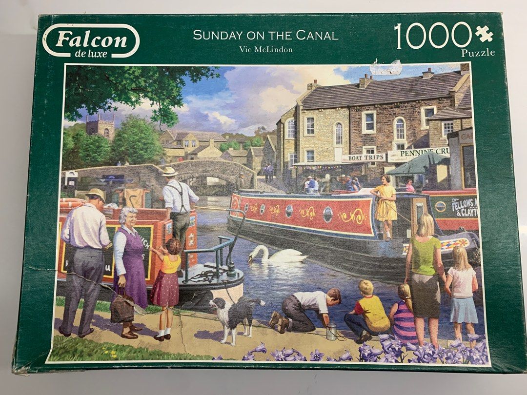 Classic Jigsaw Puzzle | Falcon de luxe SUNDAY ON THE CANAL 1000 piece ...