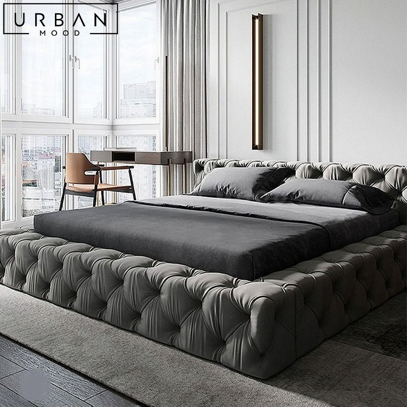 CLEO Modern Velvet Bedframe, Furniture & Home Living, Furniture, Bed