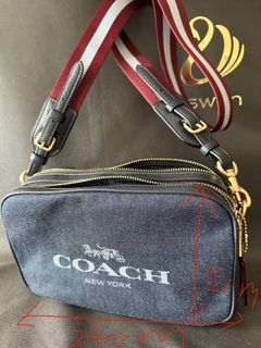 TORY BURCH Shoulder Bag Leather Mini Bag Camera Bag minibag GEMINI LINK  CANVAS
