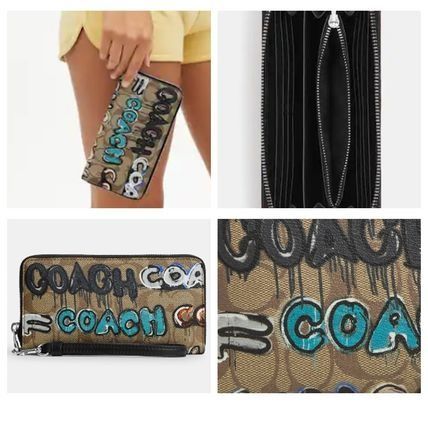 Coach X Mint Serf Long Zip Around Wallet In Signature Canvas Women Long Fold Purse Luxury Bags Wallets on Carousell