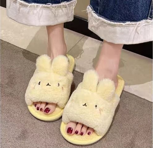 Rabbit sales slippers womens
