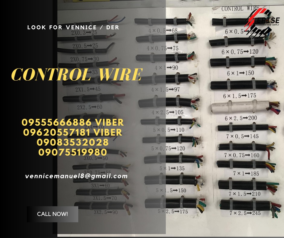 Control wire, Commercial & Industrial, Industrial Equipment on Carousell