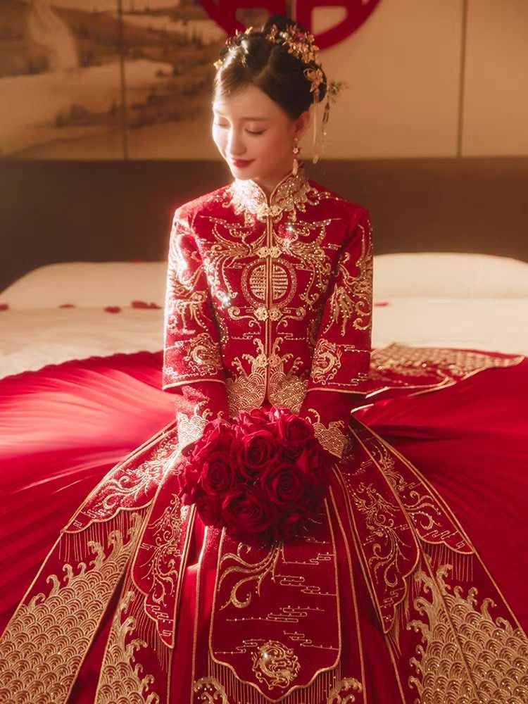 Red frock for bride store