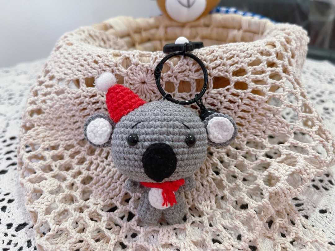 Crochet Koala keychain, Hobbies & Toys, Stationery & Craft, Handmade