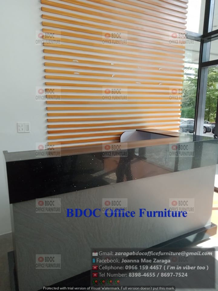 CUSTOMIZED RECEPTION COUNTER / OFFICE PARTITION OFFICE FURNITURE ...