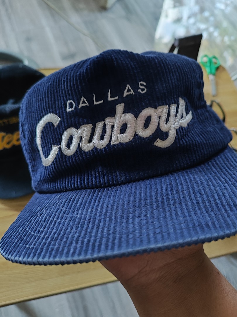 dallas cowboys vintage Script corduroy hat |