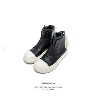 D GNAK by kang side lace high top (RICK OWENS alternative)